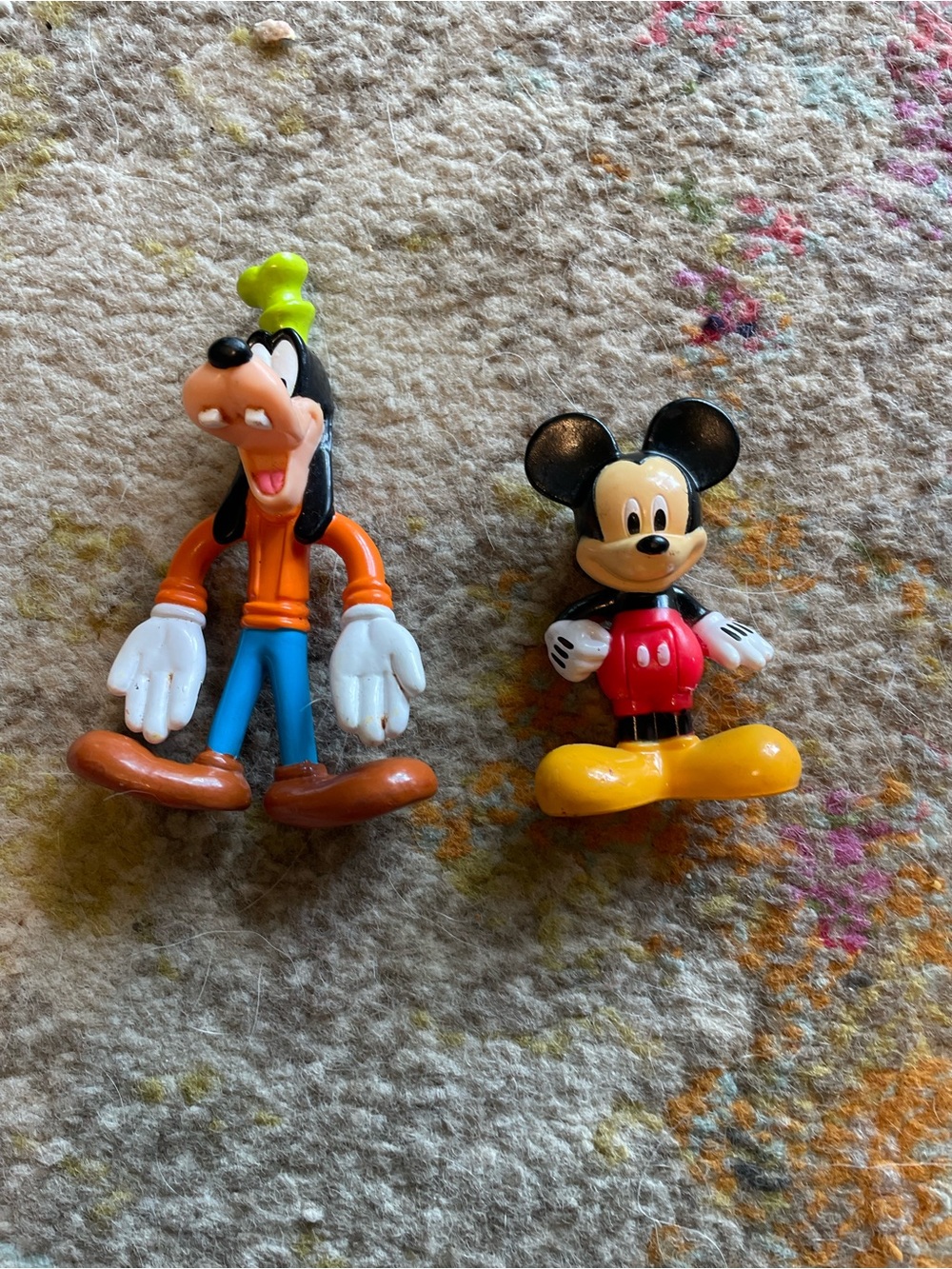 Disney vintage clubhouse mickey bendable goofy toys figurines